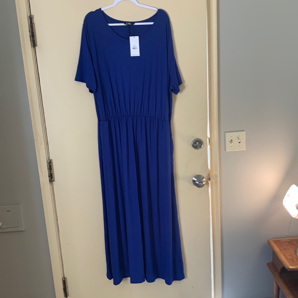 LTS floor length blue dress